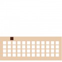 Chablon carré 2 x 2 cm