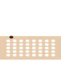 Chablon ovale 2.5 x 1.7 cm