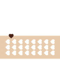 Chablon coeur 3 cm