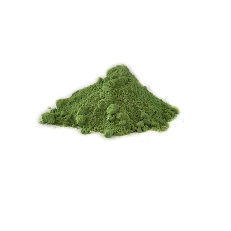 Colorant alimentaire en poudre liposoluble couleur vert laqué - Pot de 20g