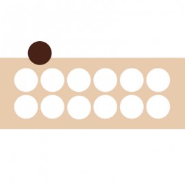 pochoir chocolat