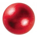 Boule nacrée rouge 2cm 