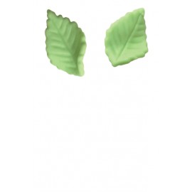 décors feuille pâte amande