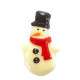 bonhomme de neige en chocolat