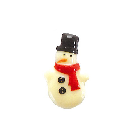 bonhomme de neige en chocolat