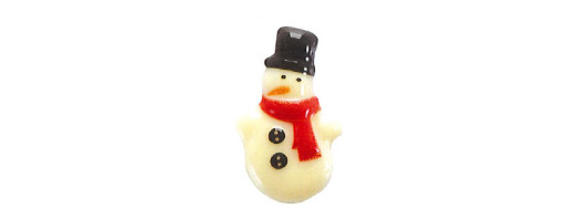 bonhomme de neige en chocolat