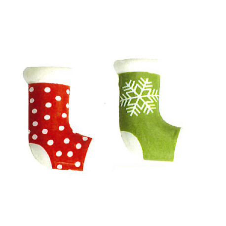 Chaussettes  de père noel en chocolat