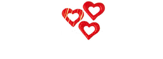 Coeurs d'amour rouge