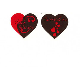 plaquette décors chocolat saint valentin