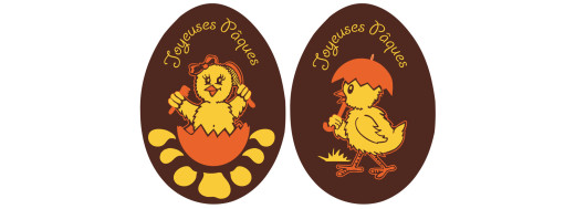 pastille chocolat paques