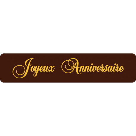 Anniversaire texte