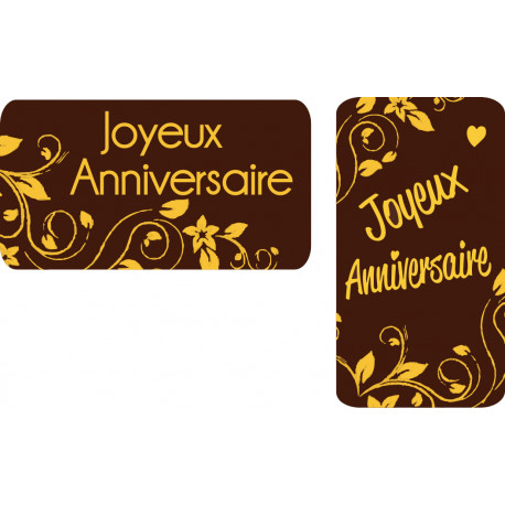 Anniversaire rectangle