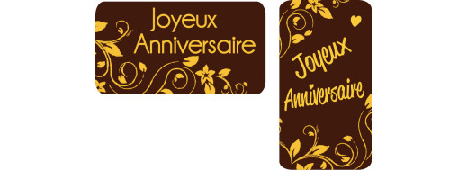 Anniversaire rectangle