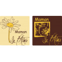 plaquette decors chocolat serigraphie Fête des Mères. Manudecors