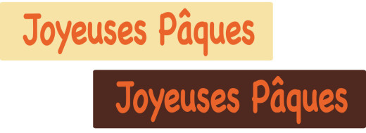 PAQUES TEXTE ORANGE