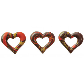 Coeurs 2d chocolat