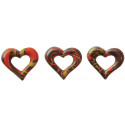 Coeurs 2d chocolat