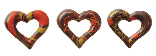 Coeurs 2d choco noir