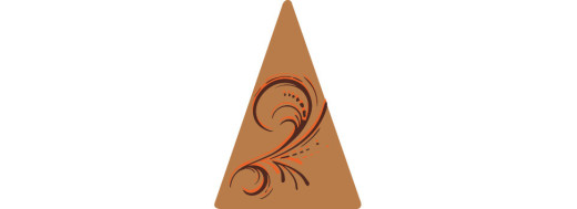 Triangle déco virgule