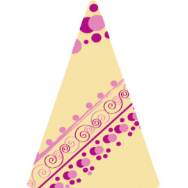 Triangle déco rosé