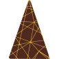 Triangle déco fil or