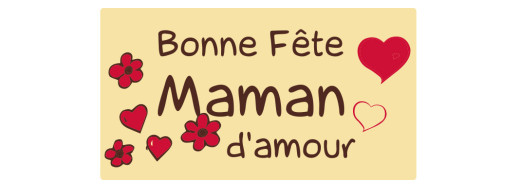 plaquette décors fête des mères