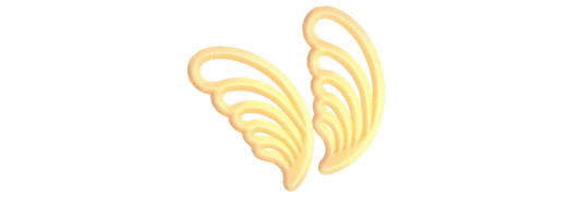 volutes en chocolat blanc