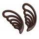 volutes en chocolat noir