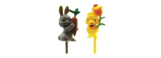 sujet décor plastique de pâques