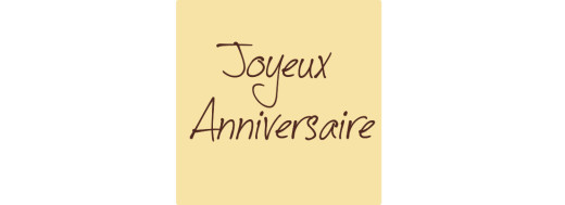 anniversaire