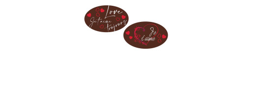 plaquette décors chocolat saint valentin