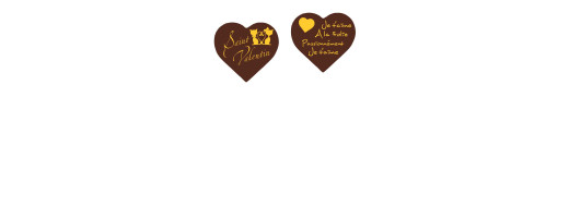 plaquette décors chocolat saint valentin