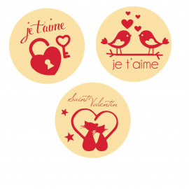 plaquette décors chocolat saint valentin