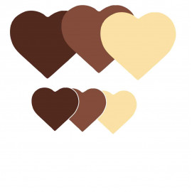 Coeurs en chocolat