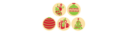 Des bottes des boules des cadeaux