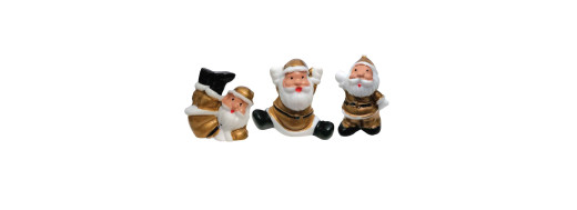 Père Noël joyeux or