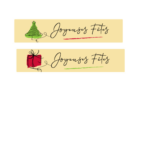joyeuses fêtes colorées