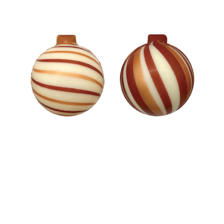 Boule de noel striées