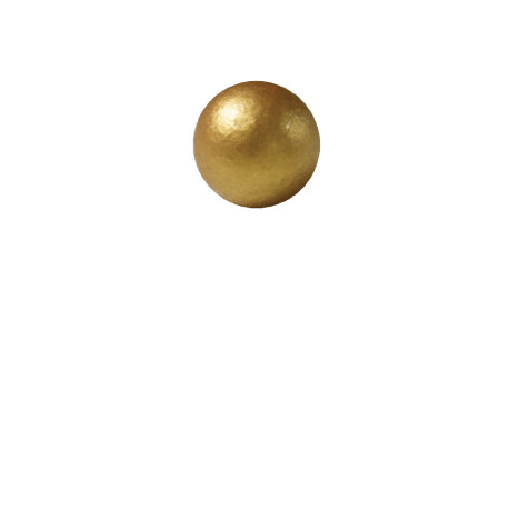 Boule satinée doré