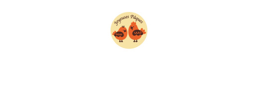 PLAQUETTE DECORS PAQUES PIOU PIOU