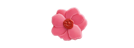 pastille chocolat décor fleurs/ Manudecors