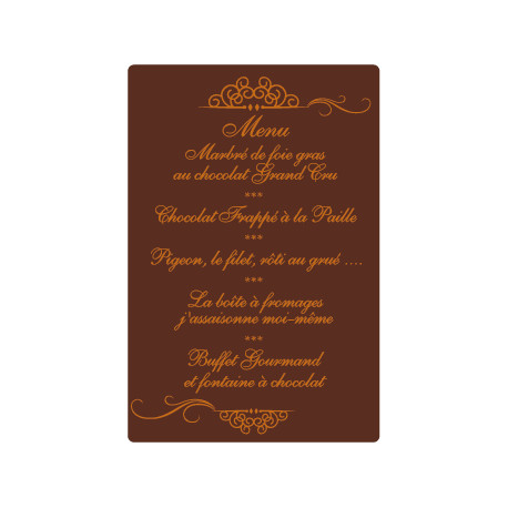 MENU DE MARIAGE 1