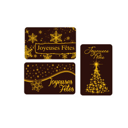 Plaquette chocolat décors pour les fêtes de noël, décoration pour bûches