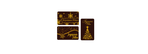 Plaquette chocolat décors pour les fêtes de noël, décoration pour bûches