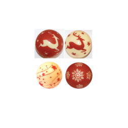boule de noel en chocolat