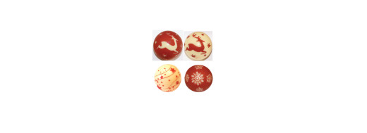 boule de noel en chocolat