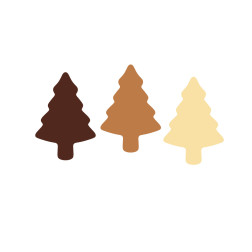 Plaquette chocolat décors pour les fêtes de noël, décoration pour bûches