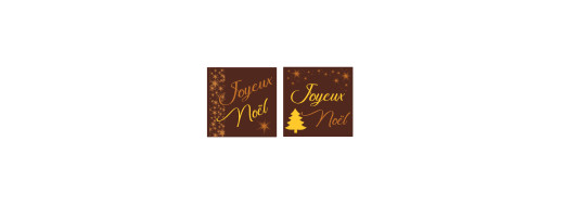pastille décors chocolat noel