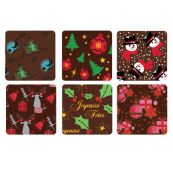 plaquette décors chocolat noël