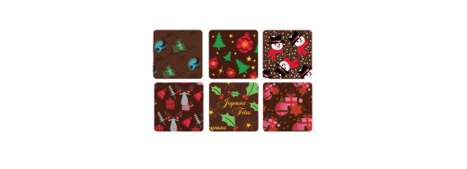 plaquette décors chocolat noël